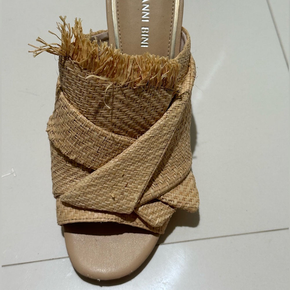 Gianni Bini Tan Woven Heels - Picture 5 of 10